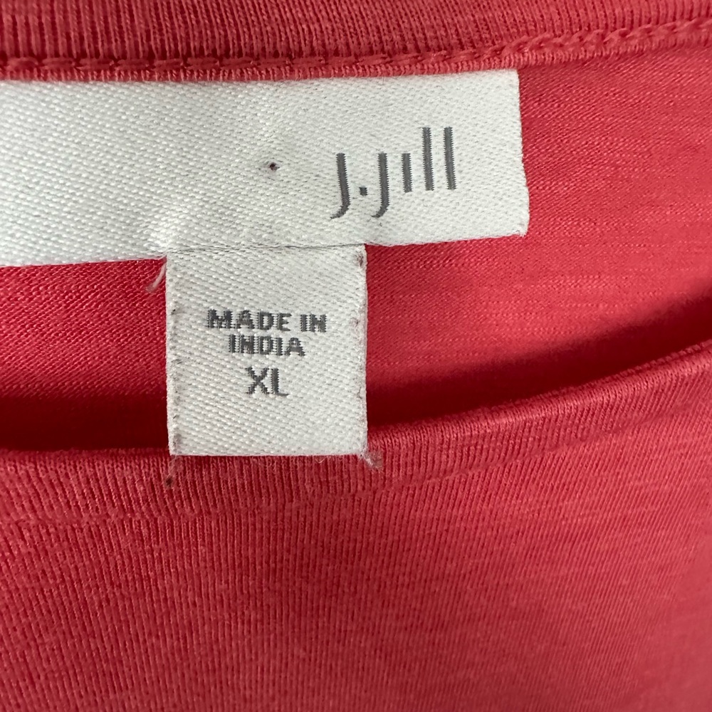 J. Jill peach long sleeves round neck Top. Size XL - Picture 5 of 6